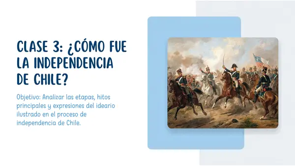 8° Independencia de Chile (Patria Vieja, Reconquista y Patria Nueva