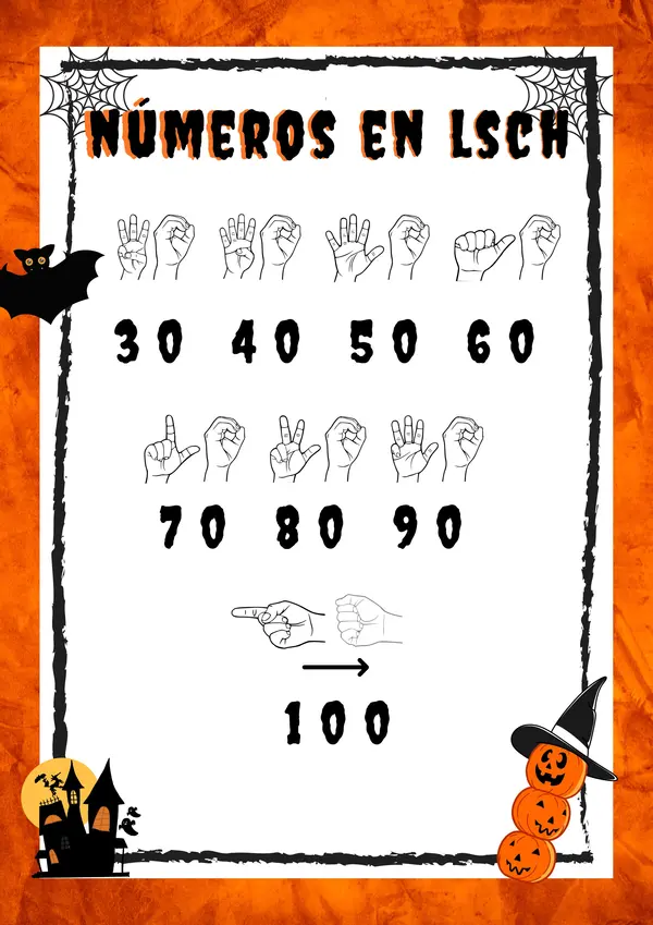Cuadernillo de Hallowen en LSCH