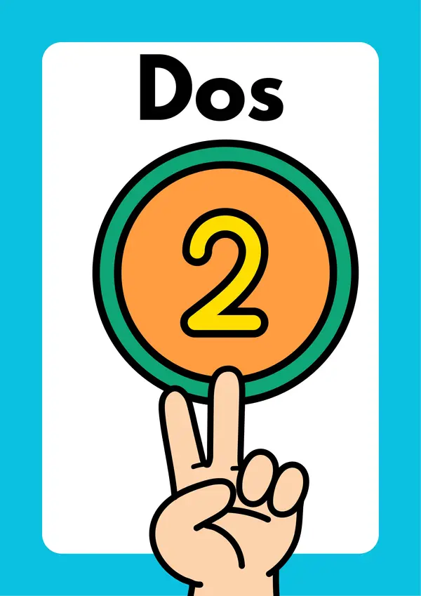 CARTELES NÚMEROS DEL 1 AL 10