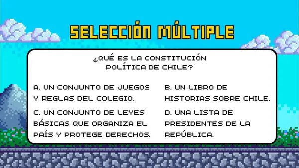 Trivia organización de la República 6° básico (presentación animada y con sonido)
