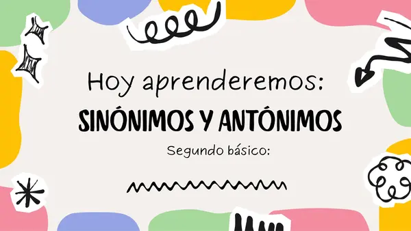 Sinónimos y antónimos