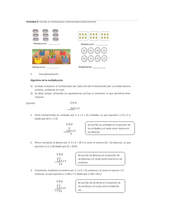 guia de multiplicación.  