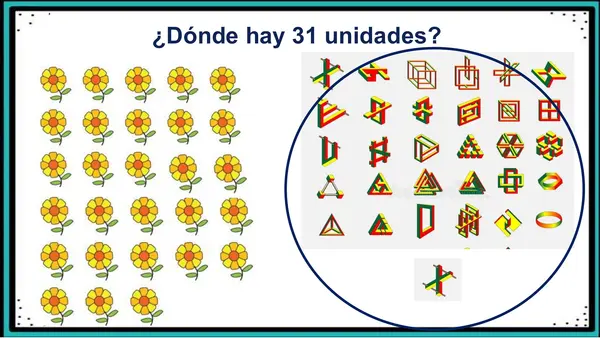 Números del 30 al 35 (tablero posicional)