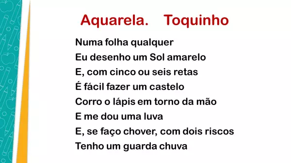 Canción Aquarela. Música brasilera.