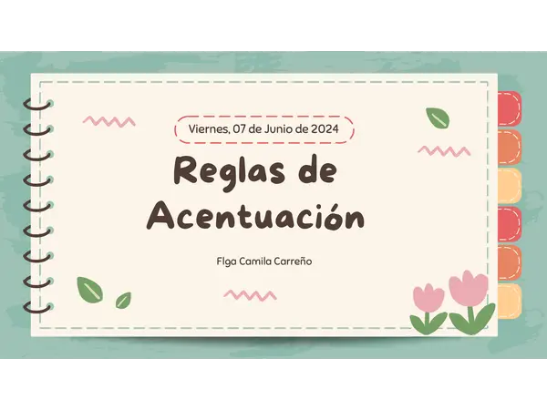 Reglas de acentuación 