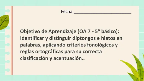 hiato y diptongo