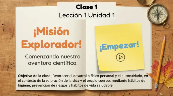 Clase 1 Introducción Lección 1 Unidad 1 "Cuidemos nuestro cuerpo" - 2° básico