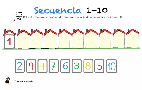 Ordenando secuencias numéricas 1-10/11-20