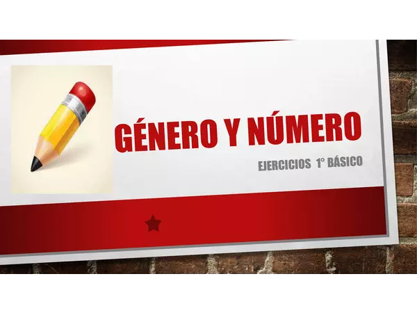 género y número