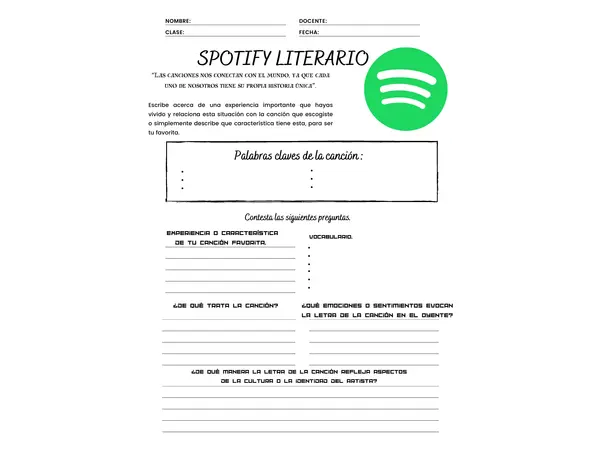Spotify Literario. 