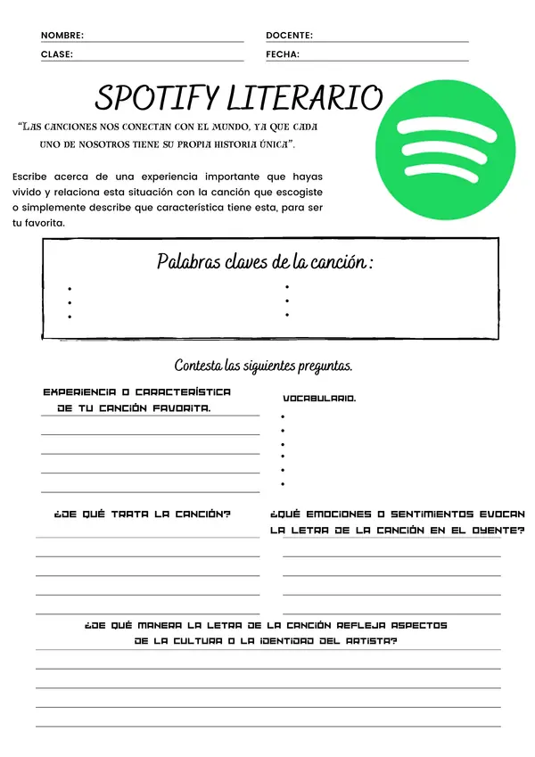 Spotify Literario. 