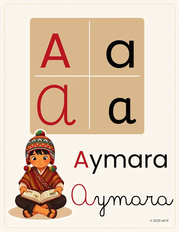 Abecedario Chileno Ilustrado – Decoración Aula – Recurso Cultural Imprimible PDF