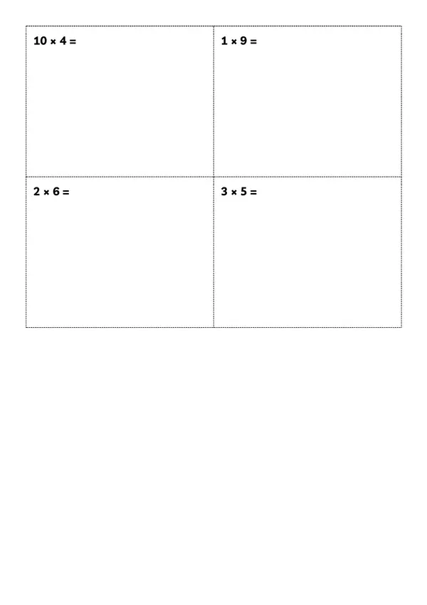 ejercicios tablas de multiplicar