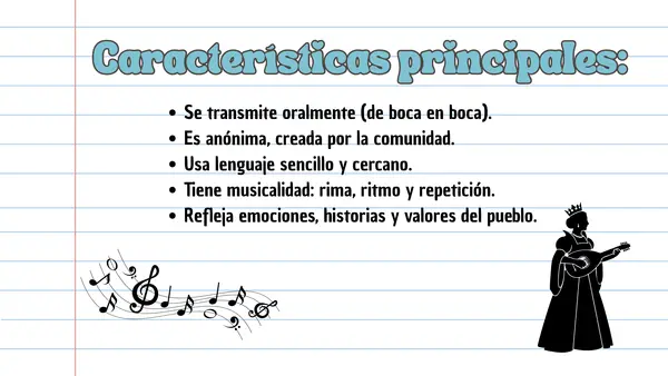 Unidad  5 "El romancero y la poesía popular"
