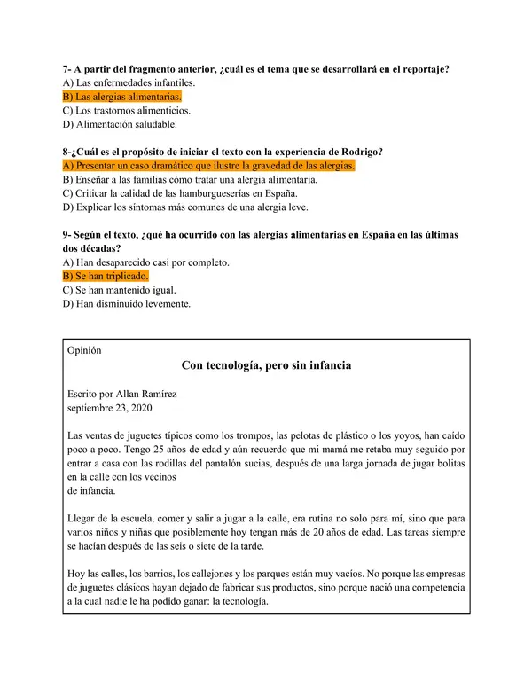 Evaluación Octavo Textos periodísticos
