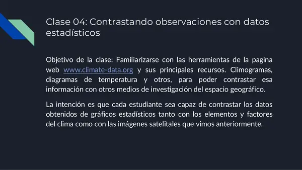 Geografía territorio y desafíos socioambientales. Unidad 2. Uso de Climate-data 