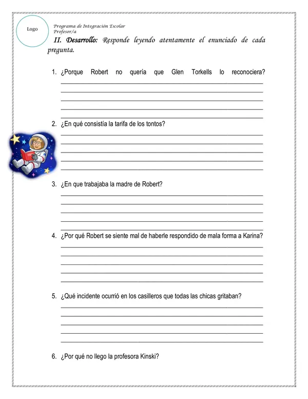 Guía de estudio obra literaria "Profesor Gárgola"