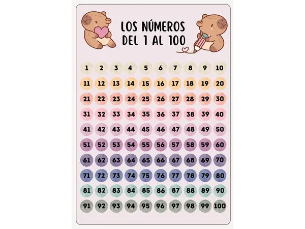 NÚMEROS DEL 1 AL 100