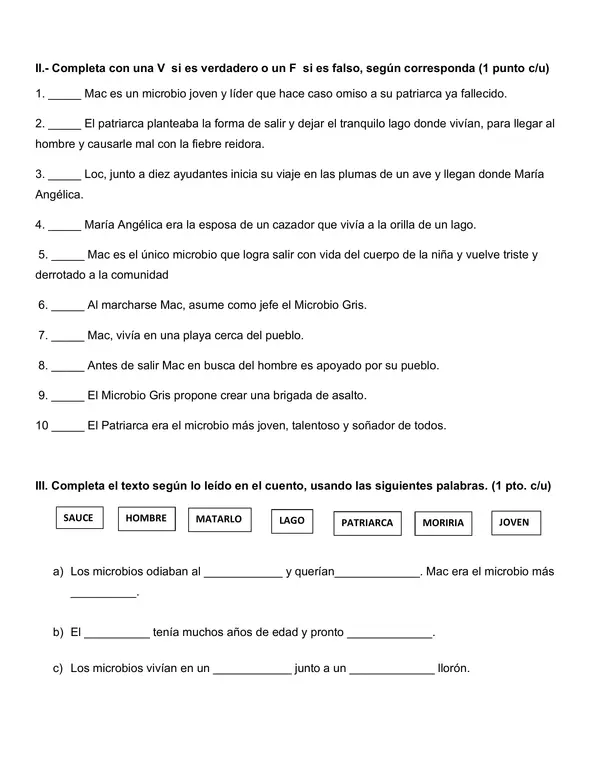 MAc el microbio evaluación 