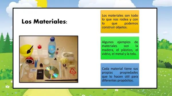 ppt los materiales y sus caracteristicas. Primero Básico