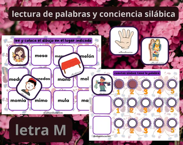 lectura de palabras y conciencia silábica