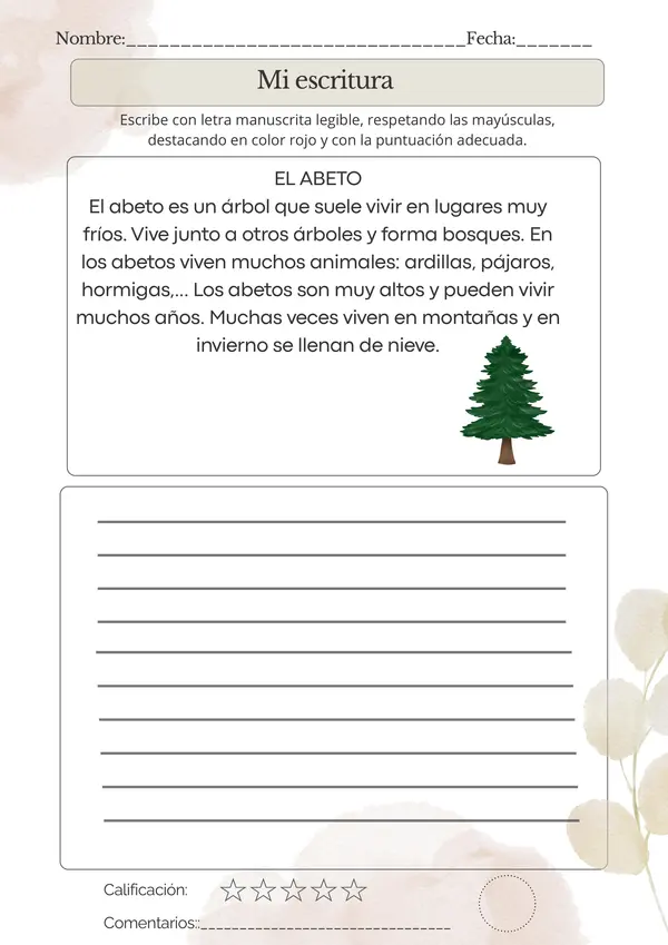 Pack "Mi Escritura": Fichas de Caligrafía y Transcripción en Letra Ligada
