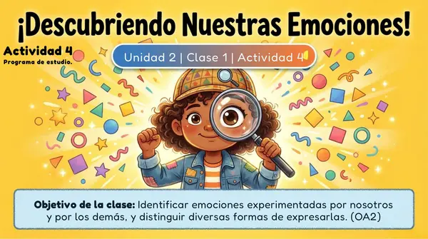 Clase 1 Actividad 4 Unidad 1 "Descubriendo Nuestras Emociones" 2° Básico