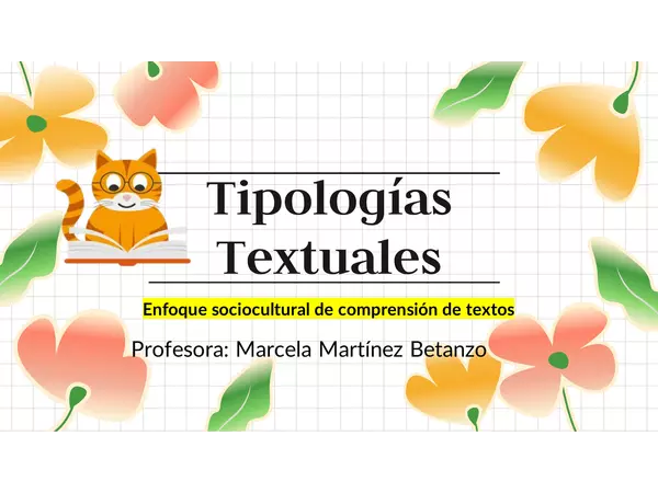 PPT Tipologías textuales