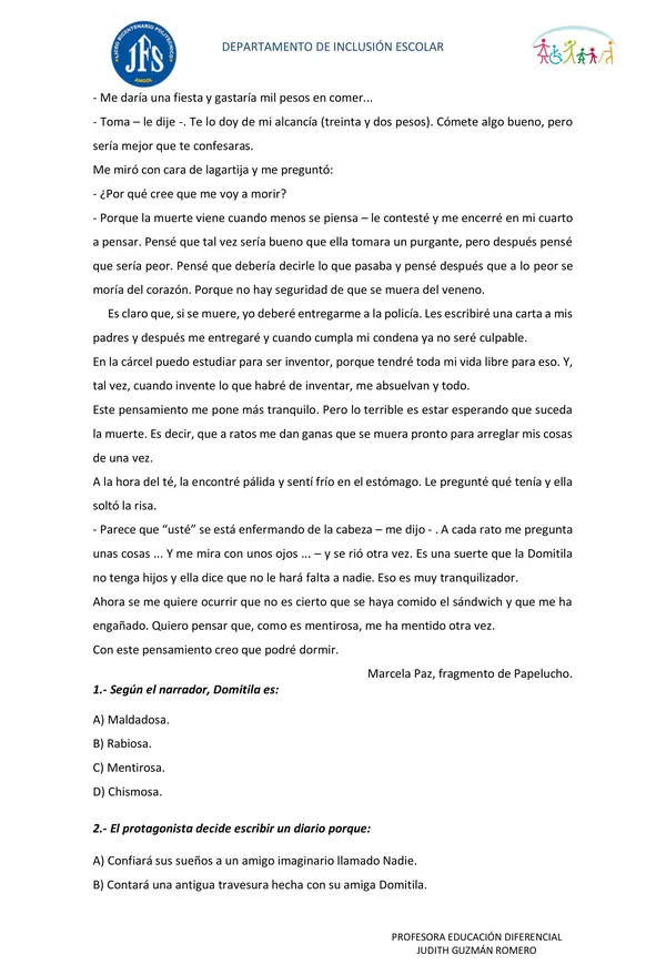 Guía de estudio 1°medio