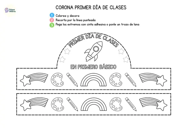 Actividad: Corona Primer Día de Clases