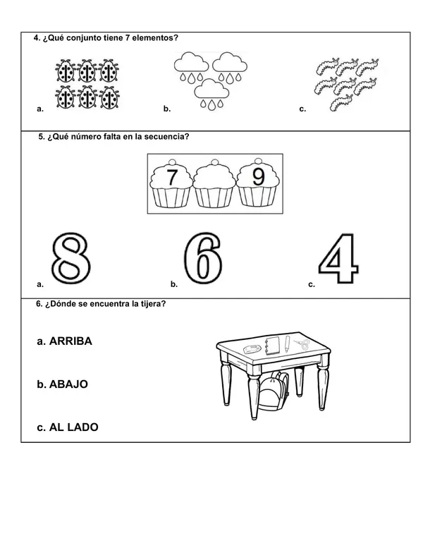 evaluación diagnóstica primero básico matemática