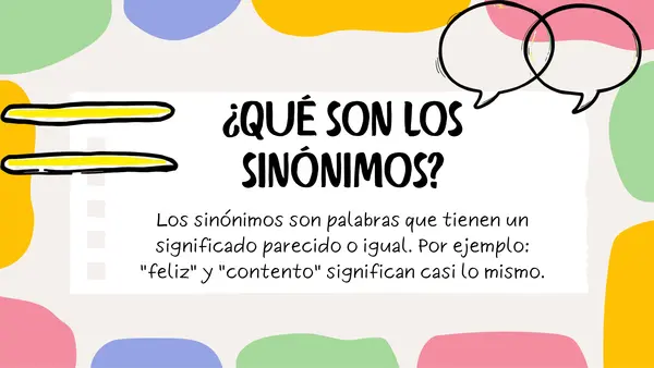 Sinónimos y antónimos