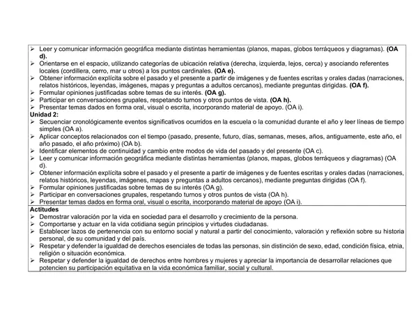 Planificación Clase a Clase: Julio | Historia, Geografía y Ciencias Sociales Segundo Básico