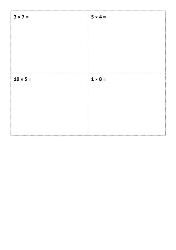 ejercicios tablas de multiplicar