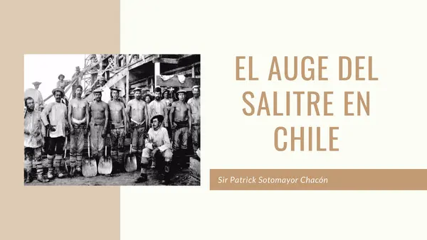 el Auge del salitre en chile