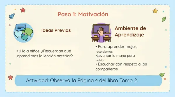 Lección 13 "Te dejo una enseñanza" 2° Básico