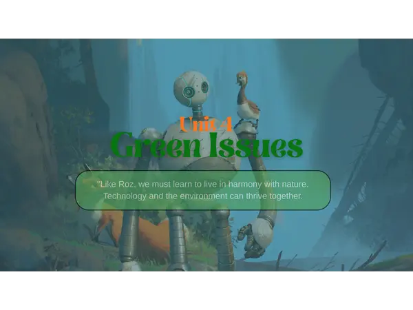 UNIT 4: GREEN ISSUES | The Wild Robot | 7° Básico | Inglés | Clase Completa + PDF