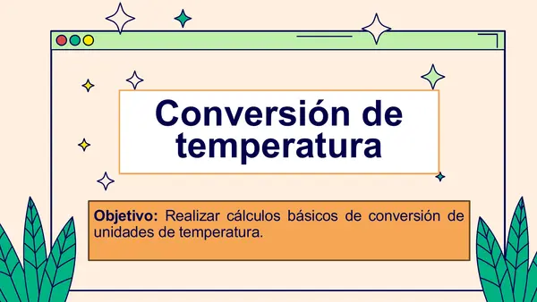 Conversión de unidades de temperatura
