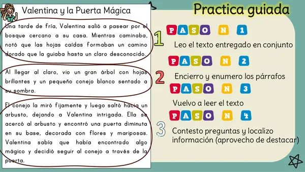 Localizar información en textos - Estrategias de comprensión lectora 2° básico