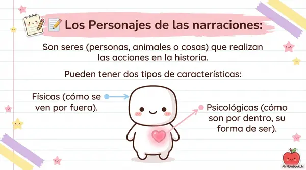 PPT ELEMENTOS DE LOS TEXTO NARRATIVOS: PERSONAJES.