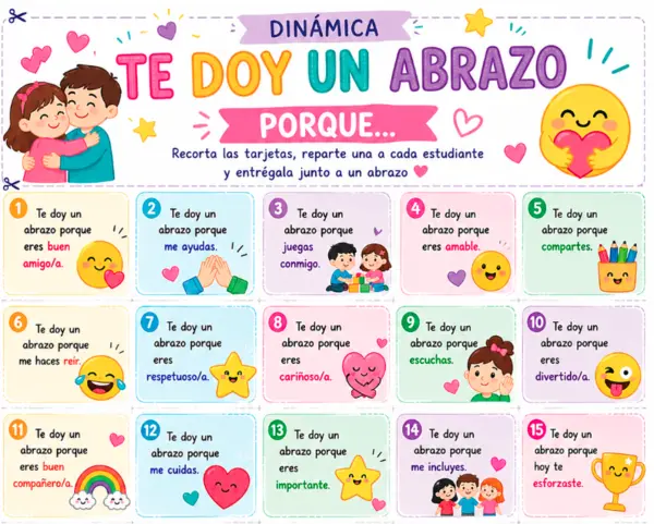 Dinámica te doy un abrazo
