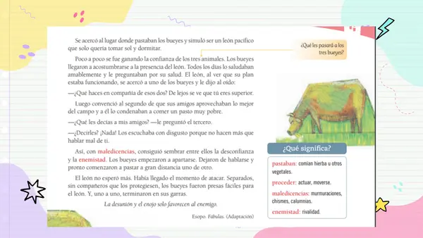 clase 3 lenguaje 5to básico "fabula"
