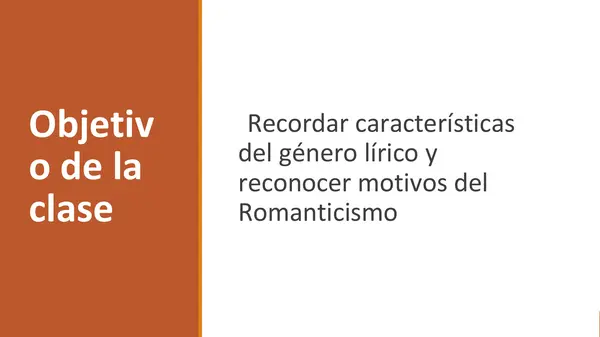 El género lírico y el romanticismo