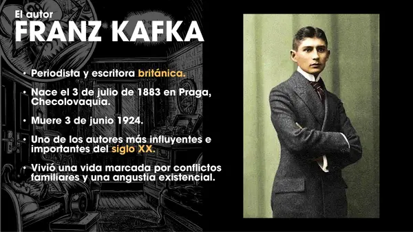 PPT Contextualización "La metamorfosis" (Franz Kafka)