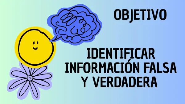 Identificas información falsa y verdadera