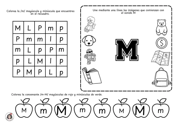 Cuadernillo Consonante M – Lectura Inicial (4 clases) 
