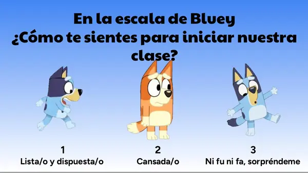  Plantilla PPT Bluey- Editable
