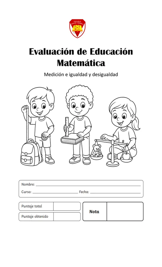 Evaluación de matemática 
