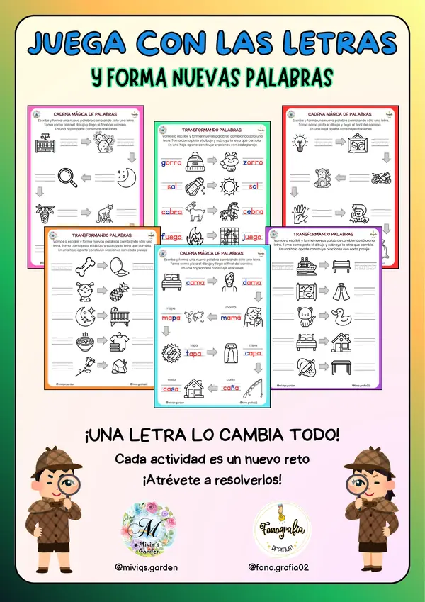 Transformando Palabras (Cambia una Letra)
