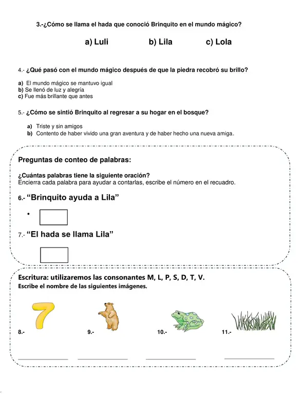 Guía de trabajo Unidad N°2 lenguaje y comunicación primero básico